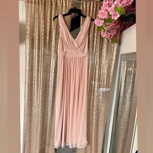 David's Bridal Bridesmaid Dress in Blush